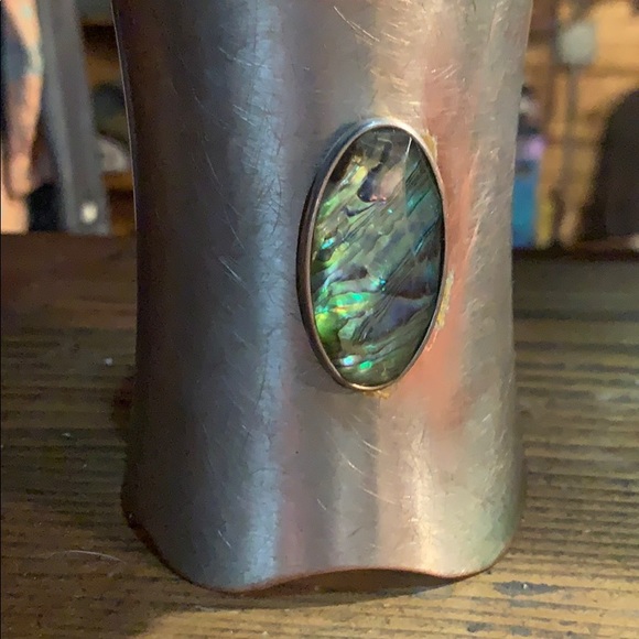 Beautiful abalone gemstone cuff - Picture 4 of 4